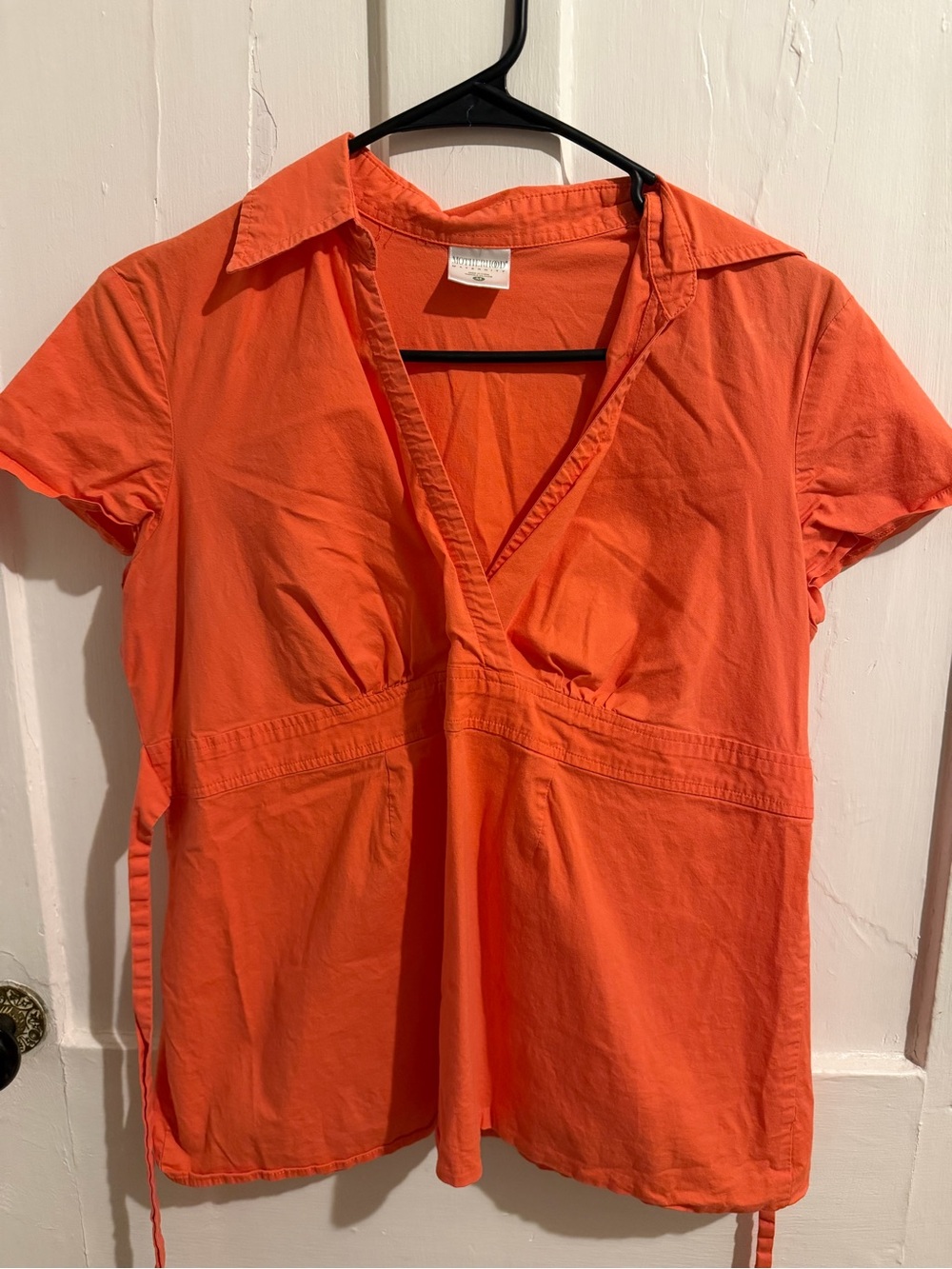 Motherhood Maternity Orange V-Neck Nursing Top